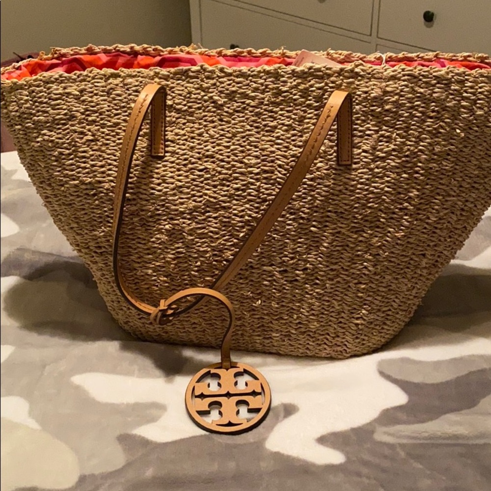 Tory Burch Straw Tote